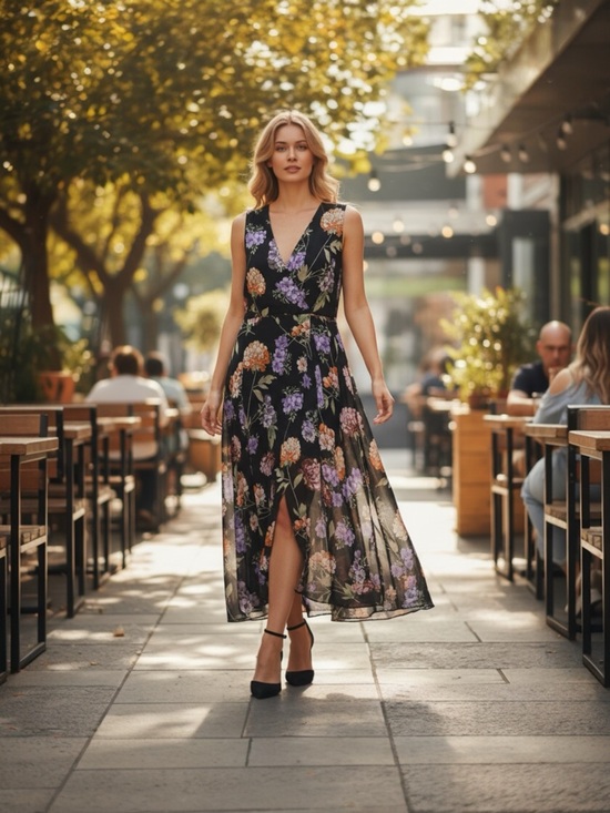 Calvin Klein Dresses & Skirts - 🌻 Calvin Klein Sleeveless Floral High-Low Dress #500